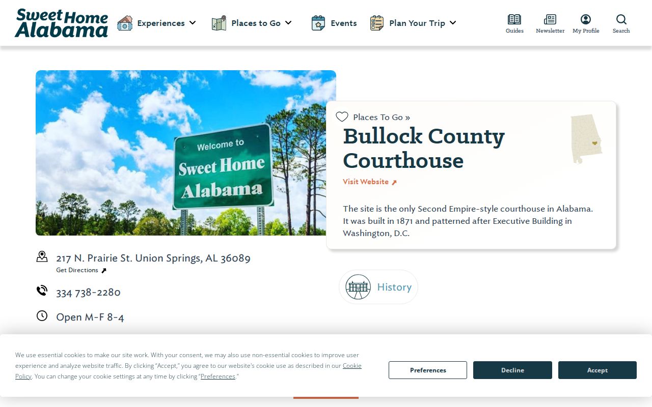 Bullock County Court records courthouse in Union Springs