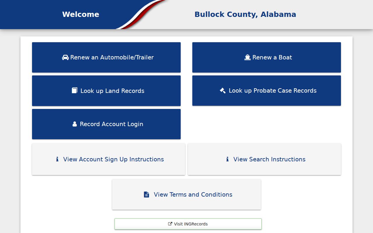 Bullock County probate records online services portal
